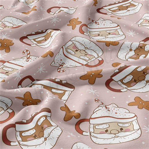 Christmas Christmas Double Brushed Polyester Fabric Jersey Stretchy Soft Polyester Stretch Fabric