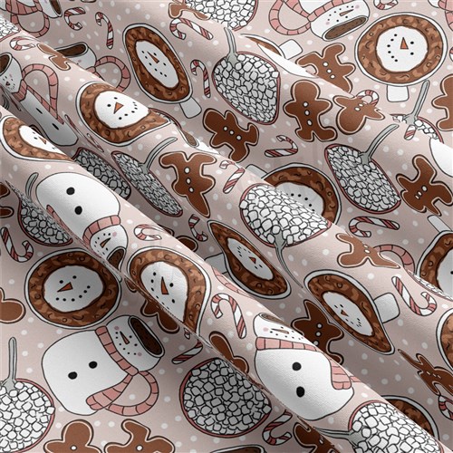 Christmas Christmas Double Brushed Polyester Fabric Jersey Stretchy Soft Polyester Stretch Fabric