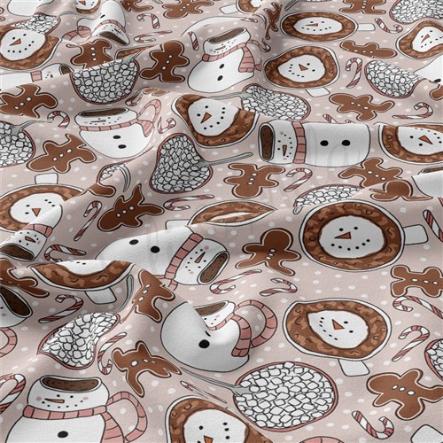 Christmas Christmas Double Brushed Polyester Fabric Jersey Stretchy Soft Polyester Stretch Fabric