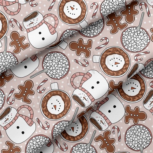 Christmas Christmas Double Brushed Polyester Fabric Jersey Stretchy Soft Polyester Stretch Fabric