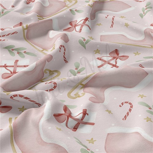 Christmas Christmas Double Brushed Polyester Fabric Jersey Stretchy Soft Polyester Stretch Fabric