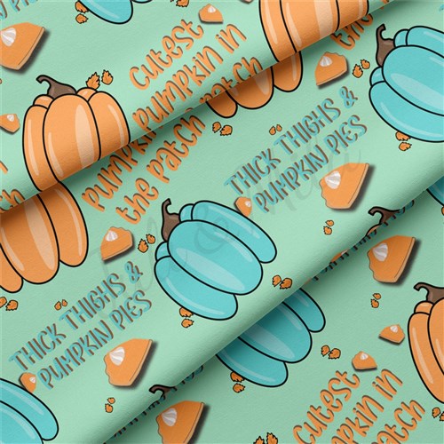 Pumpkin Fall Double Brushed Polyester Fabric Jersey Stretchy Soft Polyester Stretch Fabric