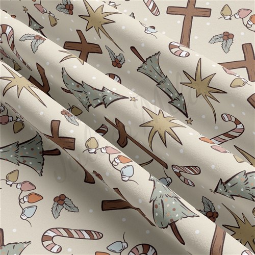 Christmas Christmas Double Brushed Polyester Fabric Jersey Stretchy Soft Polyester Stretch Fabric