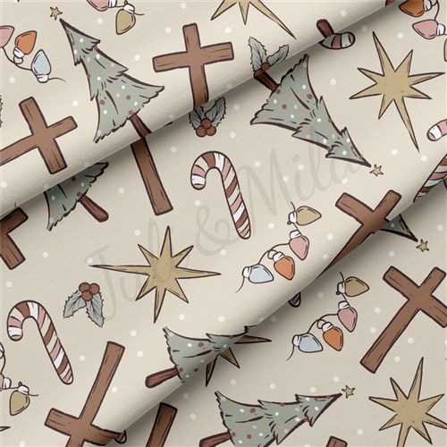 Christmas Christmas Double Brushed Polyester Fabric Jersey Stretchy Soft Polyester Stretch Fabric