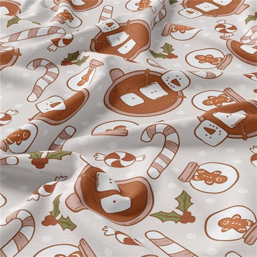 Christmas Christmas Double Brushed Polyester Fabric Jersey Stretchy Soft Polyester Stretch Fabric