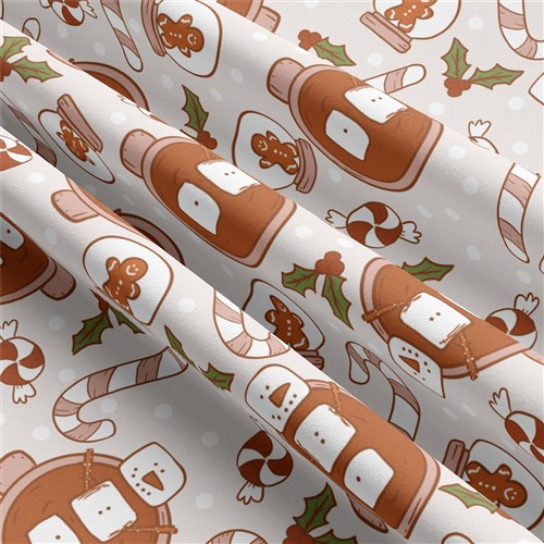 Christmas Christmas Double Brushed Polyester Fabric Jersey Stretchy Soft Polyester Stretch Fabric