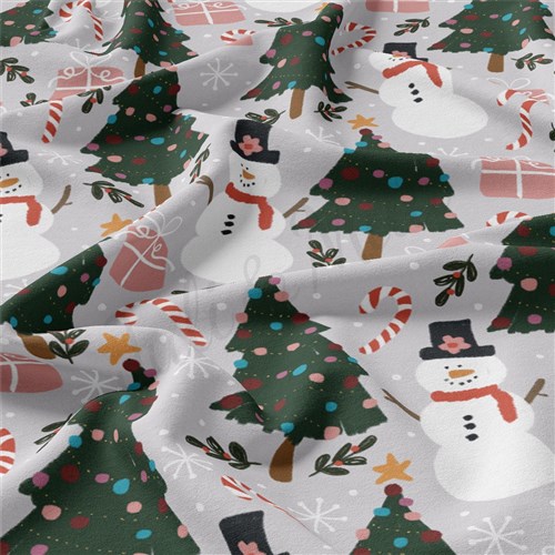 Christmas Christmas Double Brushed Polyester Fabric Jersey Stretchy Soft Polyester Stretch Fabric