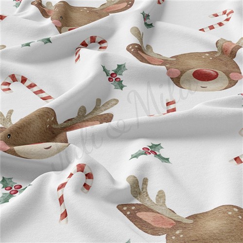 Christmas Christmas Double Brushed Polyester Fabric Jersey Stretchy Soft Polyester Stretch Fabric