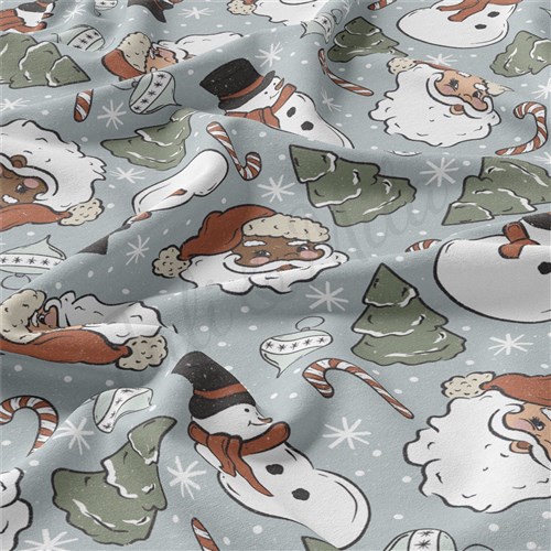 Christmas Christmas Double Brushed Polyester Fabric Jersey Stretchy Soft Polyester Stretch Fabric