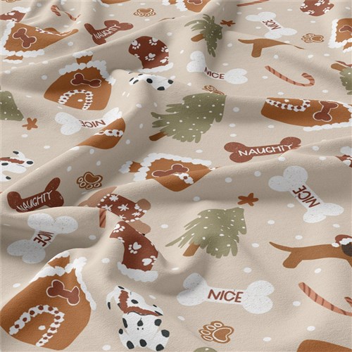 Christmas Christmas Double Brushed Polyester Fabric Jersey Stretchy Soft Polyester Stretch Fabric