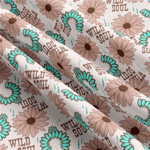 Wild Soul Boho Double Brushed Polyester Fabric Jersey Stretchy Soft Polyester Stretch Fabric