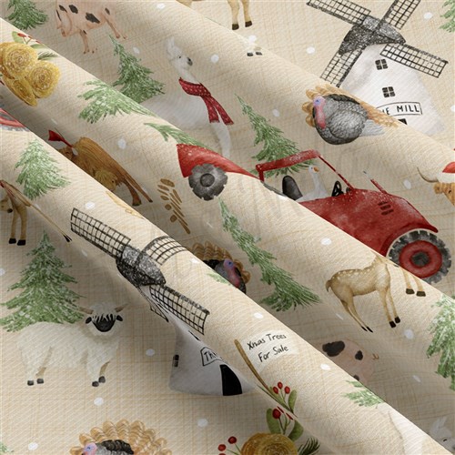 Christmas Rib Knit Fabric, RBK2013 & Get a Free $89.99 Embroidery Bundle