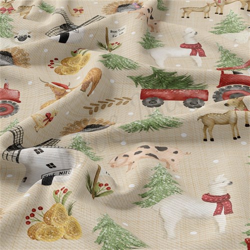 Christmas Rib Knit Fabric, RBK2013 & Get a Free $89.99 Embroidery Bundle