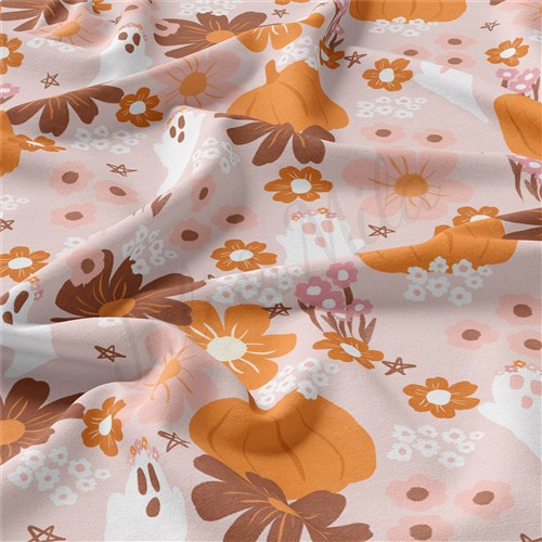 Halloween Double Brushed Polyester Fabric Jersey Stretchy Soft Polyester Stretch Fabric