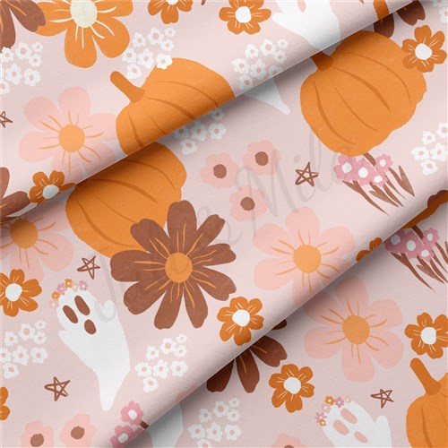 Halloween Double Brushed Polyester Fabric Jersey Stretchy Soft Polyester Stretch Fabric