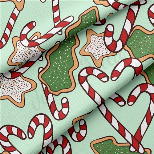 Christmas Rib Knit Fabric, RBK2078 & Get a Free $89.99 Embroidery Bundle
