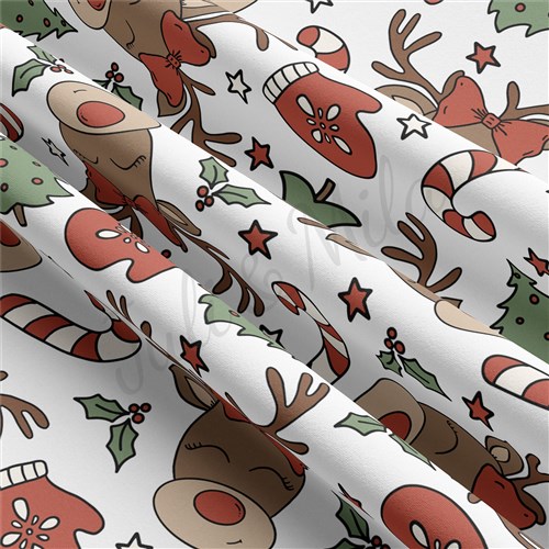 Christmas Double Brushed Polyester Fabric Jersey Stretchy Soft Polyester Stretch Fabric