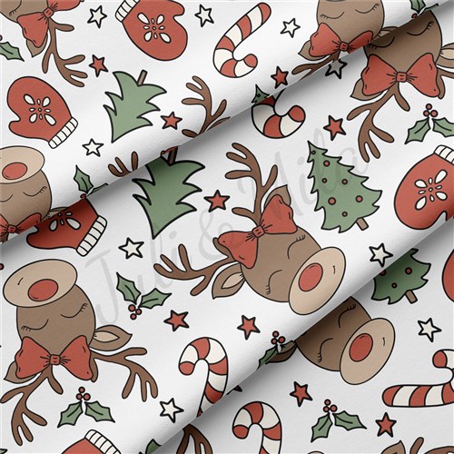 Christmas Double Brushed Polyester Fabric Jersey Stretchy Soft Polyester Stretch Fabric