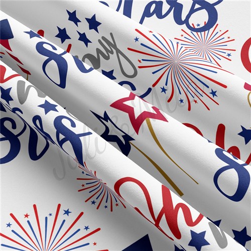 4th of July patrio Double Brushed Polyester Fabric Jersey Stretchy Soft Polyester Stretch Fabric
