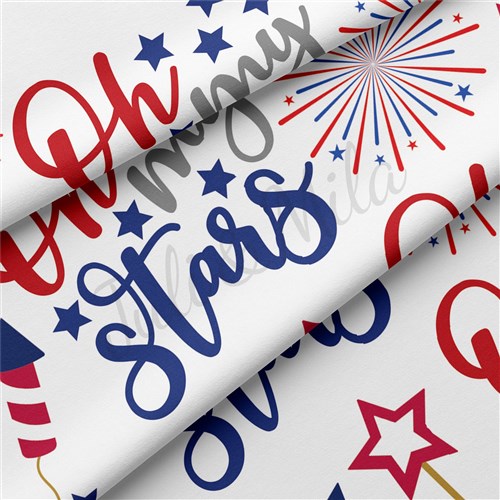 4th of July patrio Double Brushed Polyester Fabric Jersey Stretchy Soft Polyester Stretch Fabric