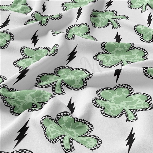 St. Patrick's Day Double Brushed Polyester Fabric Jersey Stretchy Soft Polyester Stretch Fabric