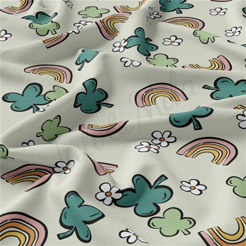 St. Patrick's Day Double Brushed Polyester Fabric Jersey Stretchy Soft Polyester Stretch Fabric