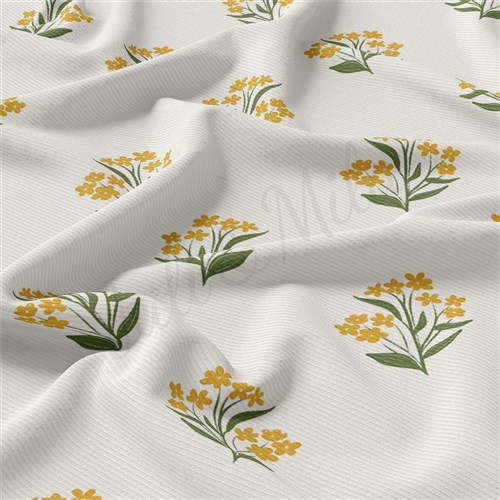 Floral Rib Knit Fabric, RBK2489 & Get a Free $89.99 Embroidery Bundle