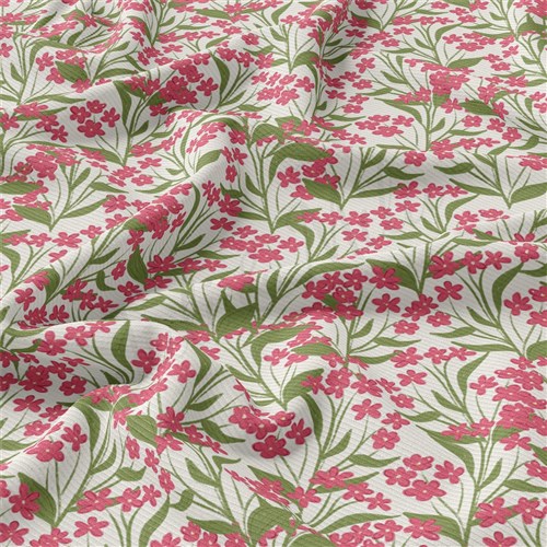Floral Rib Knit Fabric, RBK2487 & Get a Free $89.99 Embroidery Bundle