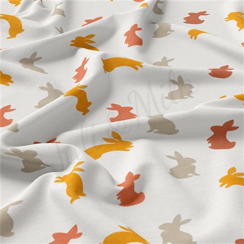 Easter Double Brushed Polyester Fabric Jersey Stretchy Soft Polyester Stretch Fabric