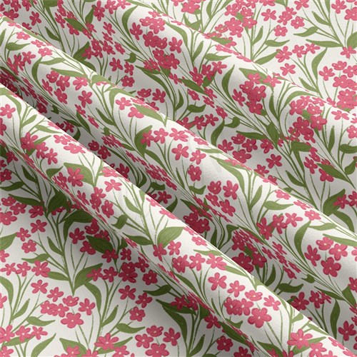 Flowers Floral Double Brushed Polyester Fabric Jersey Stretchy Soft Polyester Stretch Fabric