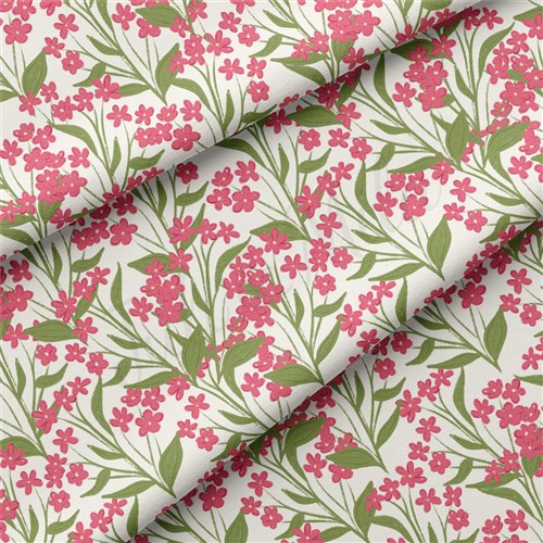 Flowers Floral Double Brushed Polyester Fabric Jersey Stretchy Soft Polyester Stretch Fabric