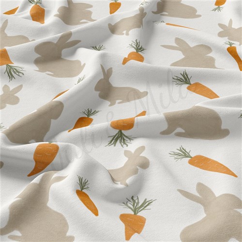 Easter Double Brushed Polyester Fabric Jersey Stretchy Soft Polyester Stretch Fabric