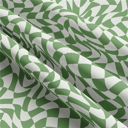 Check Double Brushed Polyester Fabric Jersey Stretchy Soft Polyester Stretch Fabric
