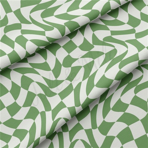 Check Double Brushed Polyester Fabric Jersey Stretchy Soft Polyester Stretch Fabric