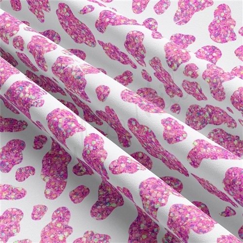 Cow Double Brushed Polyester Fabric Jersey Stretchy Soft Polyester Stretch Fabric