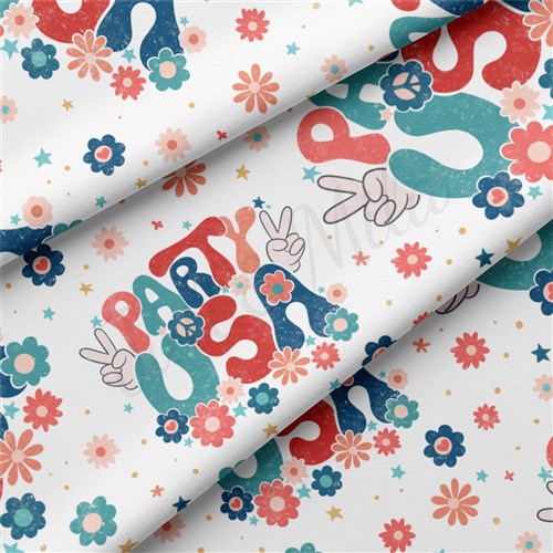 4th of July Patriotic Double Brushed Polyester Fabric Jersey Stretchy Soft Polyester Stretch Fabric