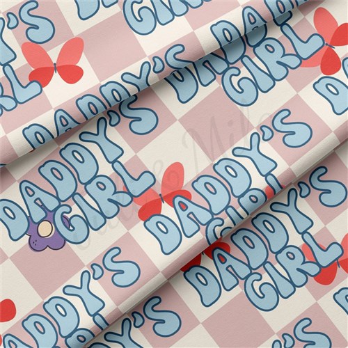 Daddy's Girl Double Brushed Polyester Fabric Jersey Stretchy Soft Polyester Stretch Fabric