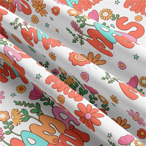 Mama's Girl Double Brushed Polyester Fabric Jersey Stretchy Soft Polyester Stretch Fabric