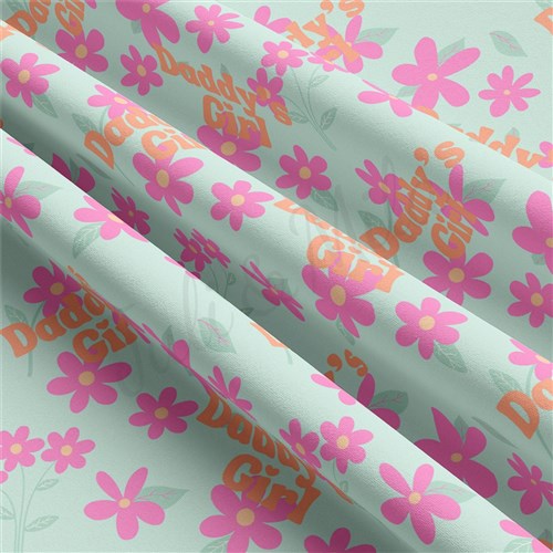 Daddy's Girl Double Brushed Polyester Fabric Jersey Stretchy Soft Polyester Stretch Fabric