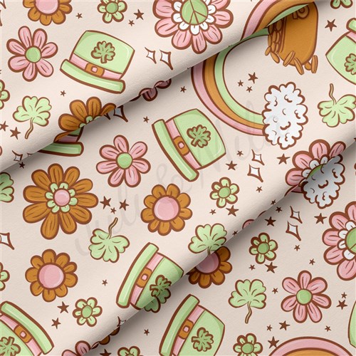 St. Patrick's Day Double Brushed Polyester Fabric Jersey Stretchy Soft Polyester Stretch Fabric