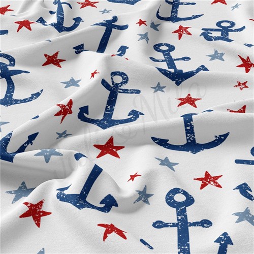 4th of July Patriotic Double Brushed Polyester Fabric Jersey Stretchy Soft Polyester Stretch Fabric