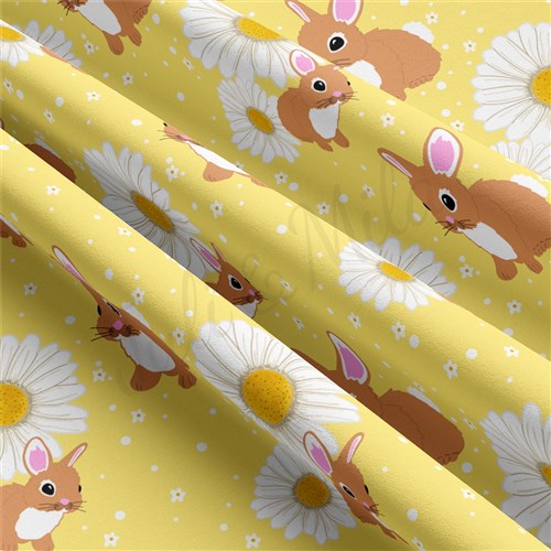 Easter Double Brushed Polyester Fabric Jersey Stretchy Soft Polyester Stretch Fabric
