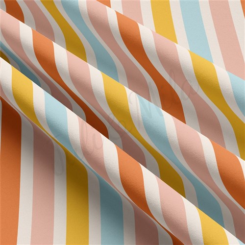 Stripes Double Brushed Polyester Fabric Jersey Stretchy Soft Polyester Stretch Fabric