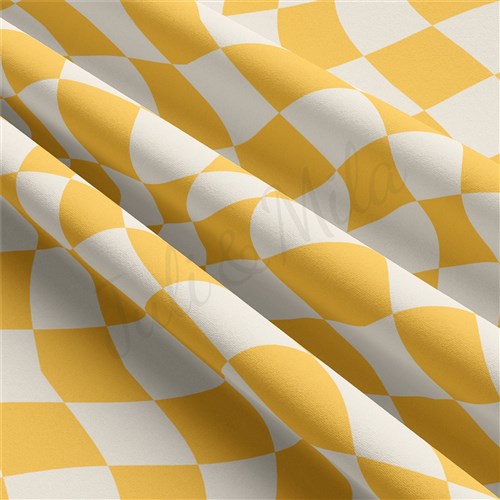 Check Double Brushed Polyester Fabric Jersey Stretchy Soft Polyester Stretch Fabric