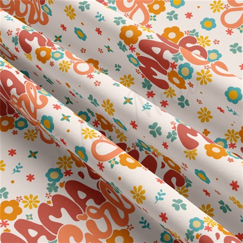 Mama's Girl Double Brushed Polyester Fabric Jersey Stretchy Soft Polyester Stretch Fabric