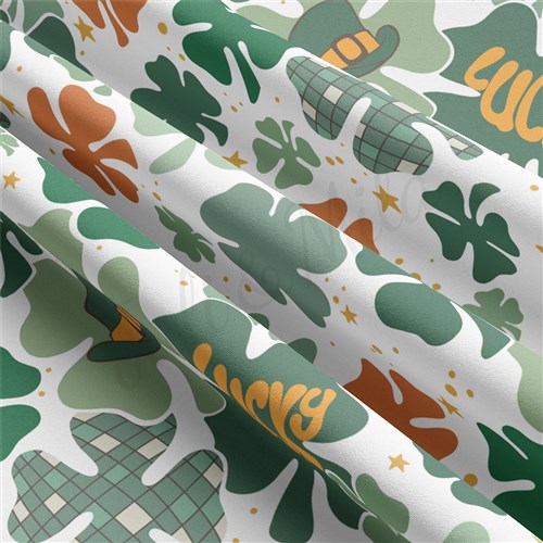 St. Patrick's Day Double Brushed Polyester Fabric Jersey Stretchy Soft Polyester Stretch Fabric