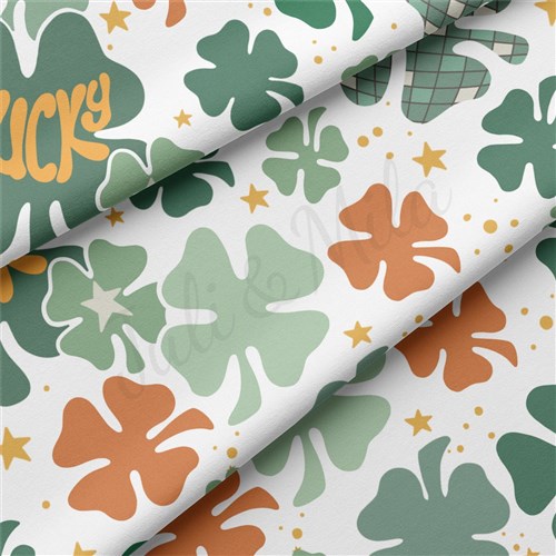 St. Patrick's Day Double Brushed Polyester Fabric Jersey Stretchy Soft Polyester Stretch Fabric