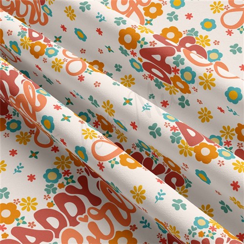 Daddy's Girl Double Brushed Polyester Fabric Jersey Stretchy Soft Polyester Stretch Fabric