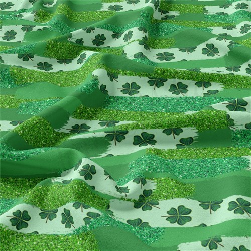 St. Patrick's Day Double Brushed Polyester Fabric Jersey Stretchy Soft Polyester Stretch Fabric