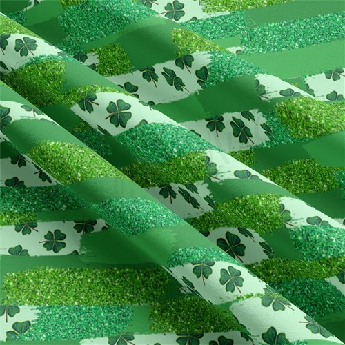 St. Patrick's Day Double Brushed Polyester Fabric Jersey Stretchy Soft Polyester Stretch Fabric